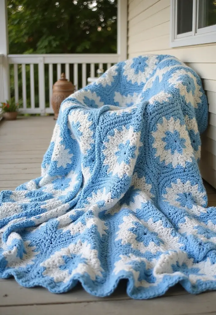 30 Cozy Designs for Free Crochet Patterns for Afghans - 3. Ripple Pattern Afghan
