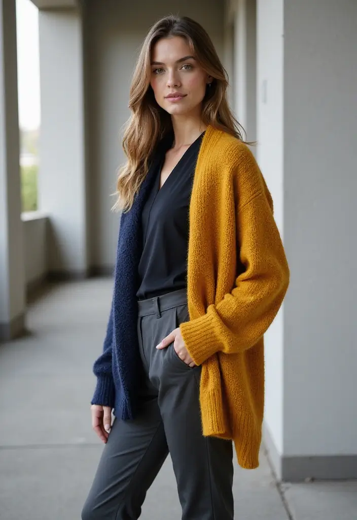 30 Cozy Wardrobe Essentials: Crochet Cardigan Pattern Free Collection - 19. Reversible Cardigan