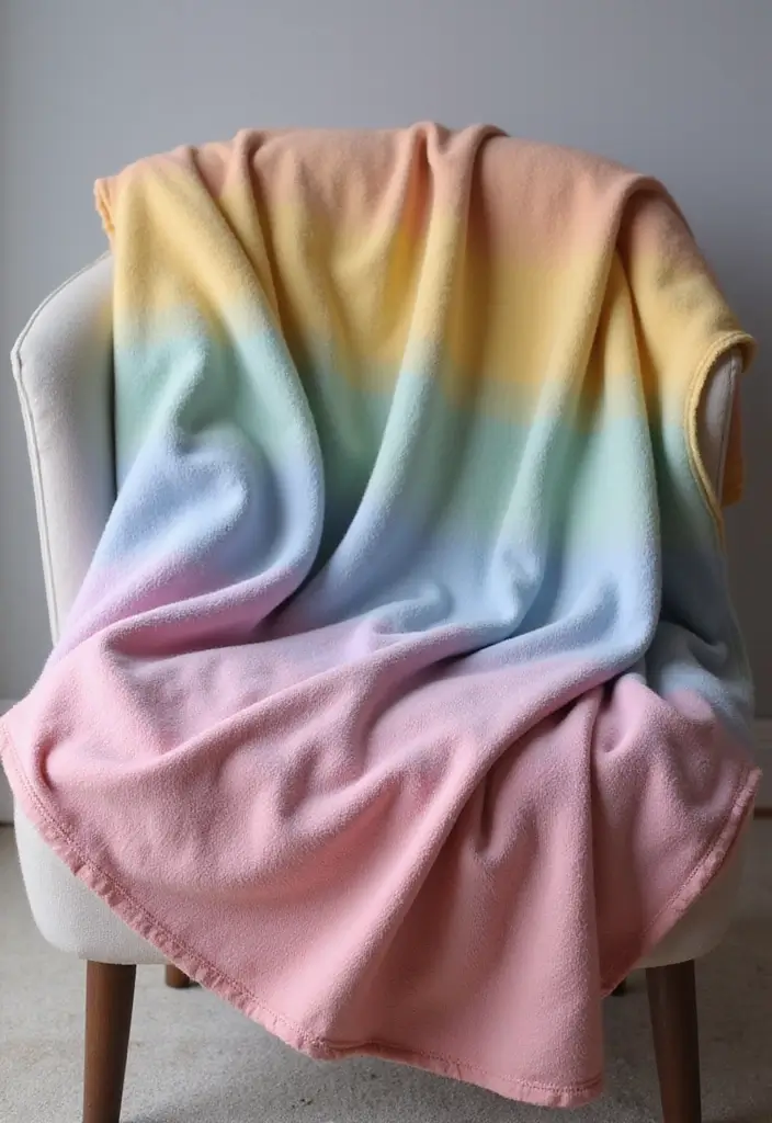 30 Cozy and Cute Crochet Baby Blanket Free Pattern Designs - 16. Ombre Blanket