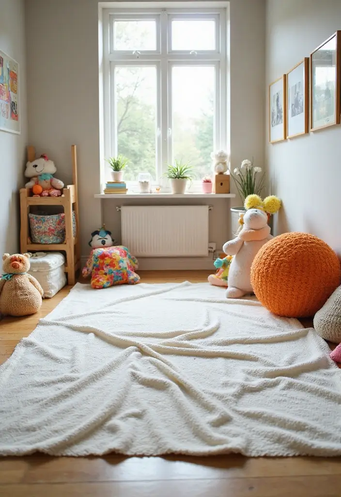 30 Cozy and Cute Crochet Baby Blanket Free Pattern Designs - 18. Floor Blanket