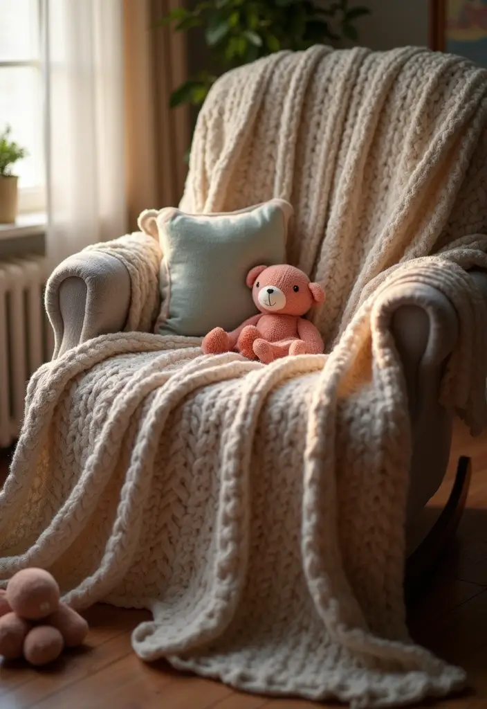 30 Cozy and Cute Crochet Baby Blanket Free Pattern Designs - 2. Ripple Stitch Blanket