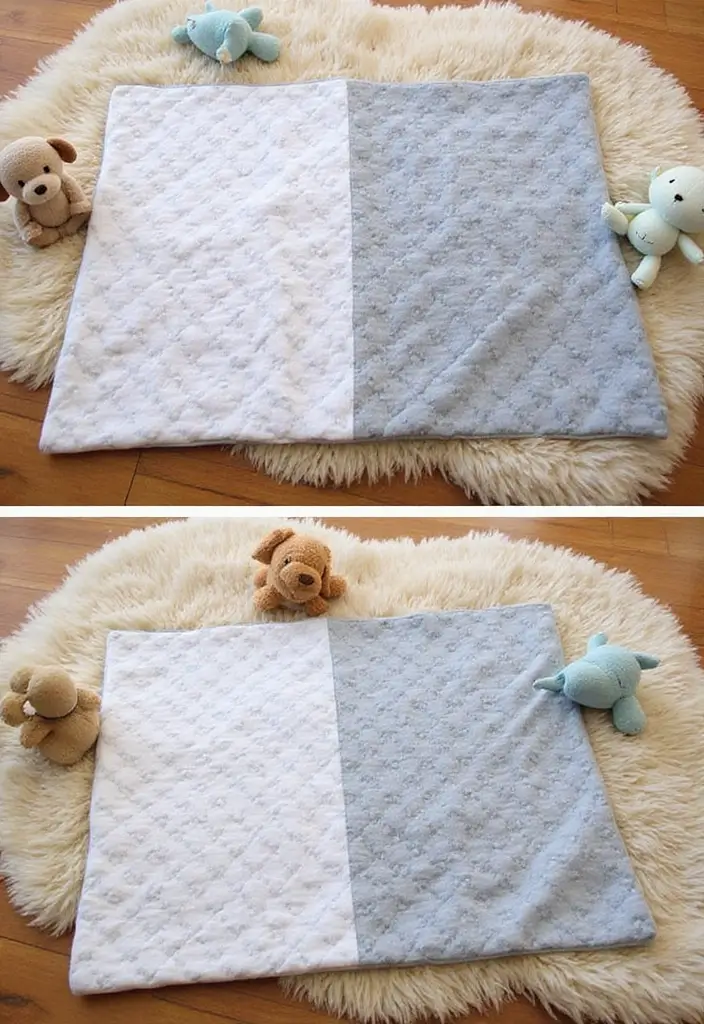 30 Cozy and Cute Crochet Baby Blanket Free Pattern Designs - 20. Reversible Blanket