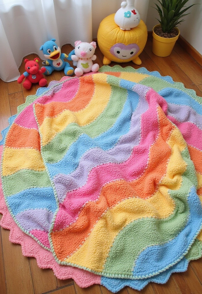 30 Cozy and Cute Crochet Baby Blanket Free Pattern Designs - 24. Bubble Stitch Blanket