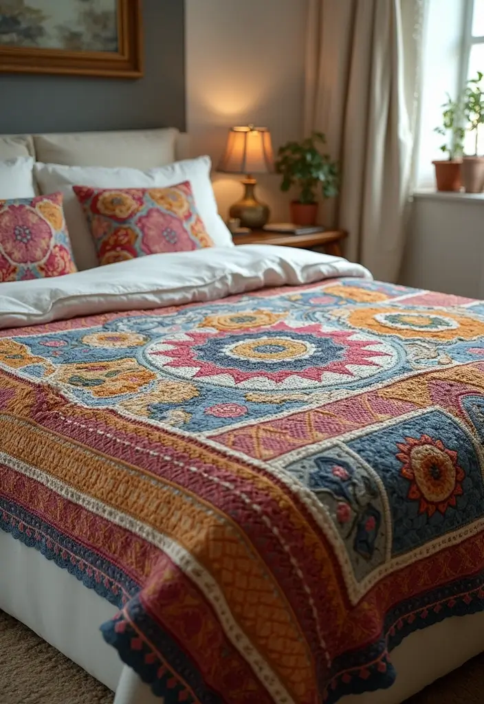 30 Cozy and Cute Crochet Baby Blanket Free Pattern Designs - 26. Mosaic Stitch Blanket