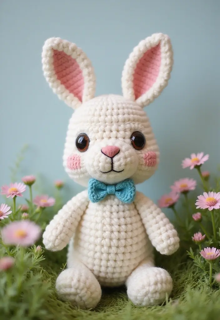 30 Cute Animal Creations: Crochet Animals Free Patterns Collection - 1. Adorable Amigurumi Bunny