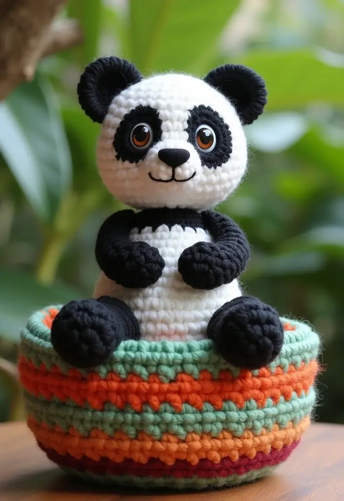 30 Cute Animal Creations: Crochet Animals Free Patterns Collection - 4. Snuggly Crochet Panda
