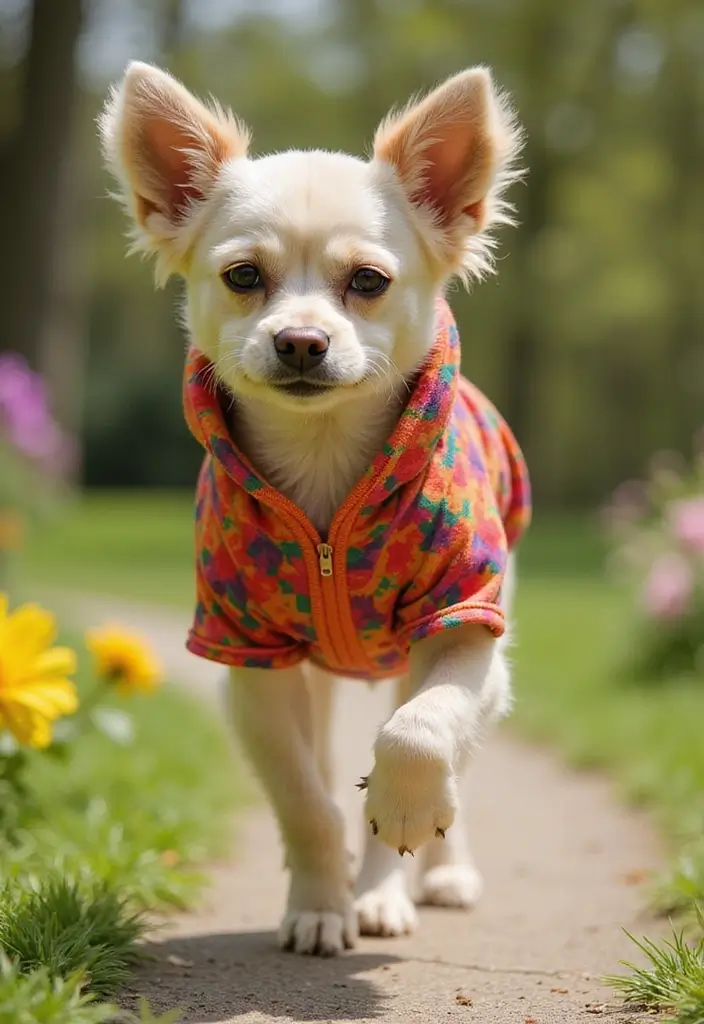 30 Cute Pet Looks: Crochet Dog Sweater Free Pattern Ideas You Can Try Today - 23. Sporty Hoodie