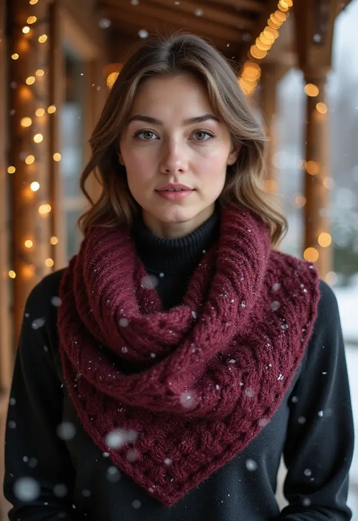 30 Elegant Shawl Designs from Crochet Shawl Pattern Free - 19. The Cowl Shawl