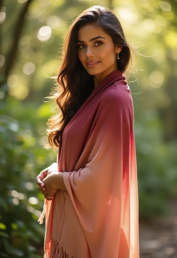 30 Elegant Shawl Designs from Crochet Shawl Pattern Free - 20. The Ombre Shawl