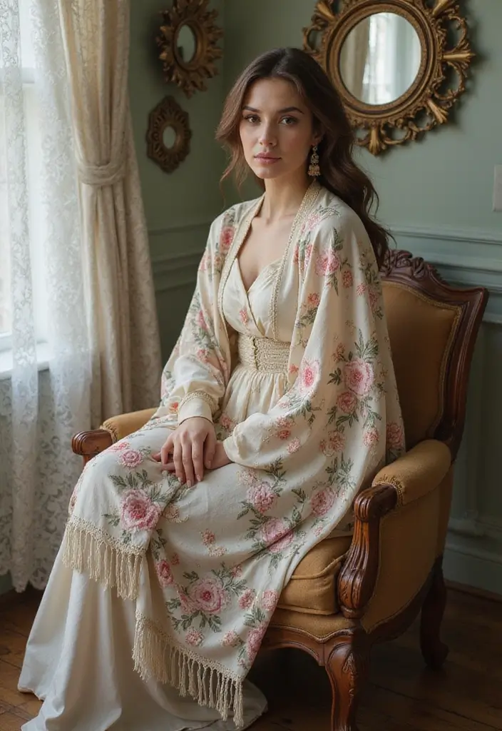 30 Elegant Shawl Designs from Crochet Shawl Pattern Free - 27. The Vintage Inspired Shawl