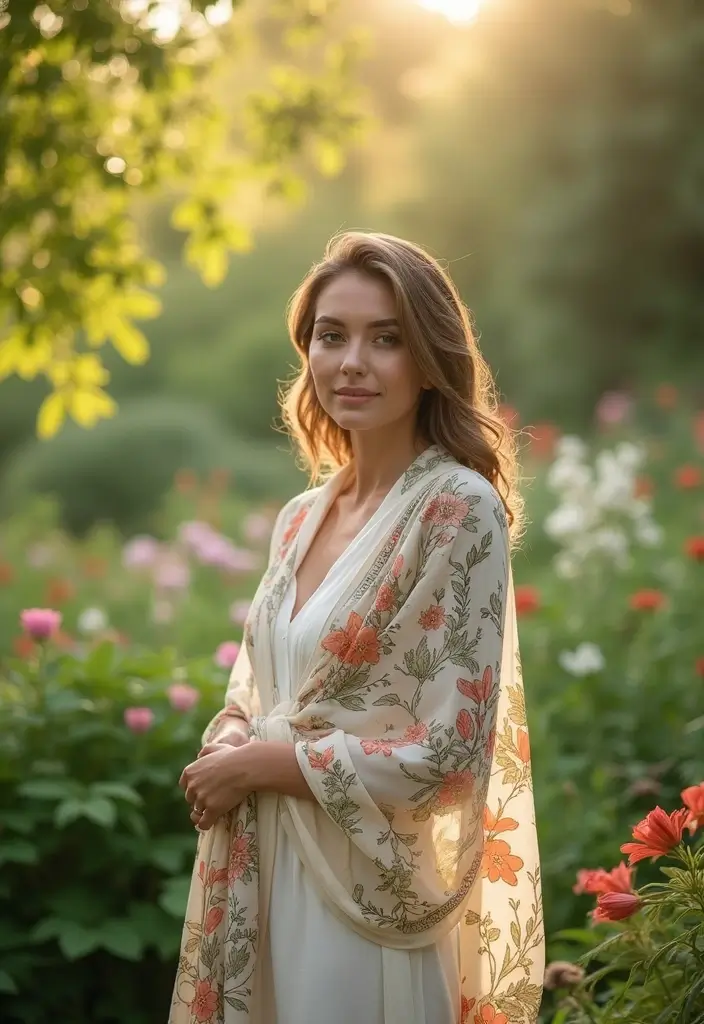 30 Elegant Shawl Designs from Crochet Shawl Pattern Free - 28. The Nature-Inspired Shawl