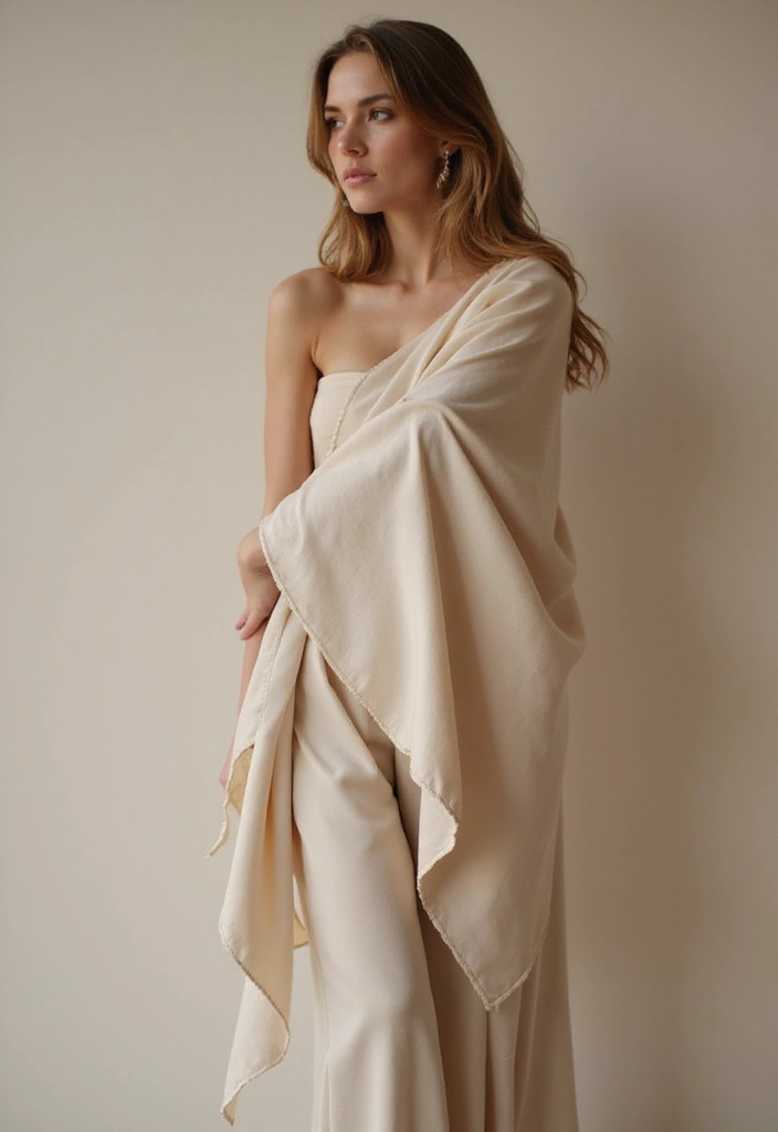 30 Elegant Shawl Designs from Crochet Shawl Pattern Free - 29. The Elegant Asymmetrical Shawl