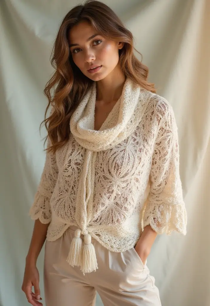 30 Elegant Shawl Designs from Crochet Shawl Pattern Free - 5. The Shell Stitch Shawl