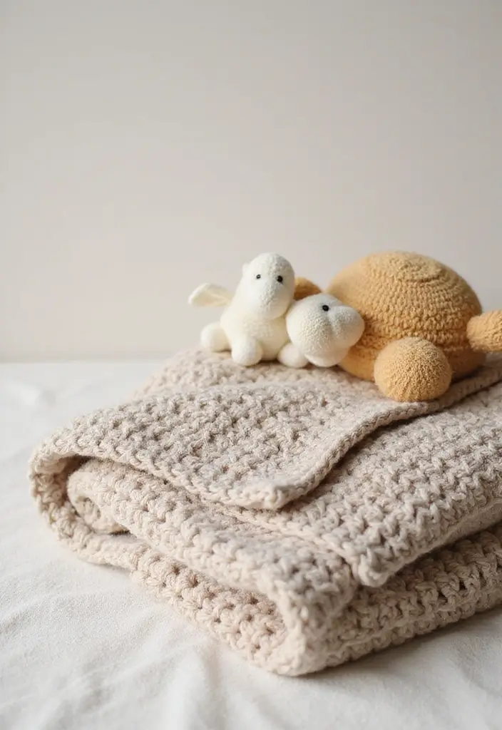 30 Fun Crochet Ideas for Beginners: Eco-Friendly Projects You'll Love - 18. Crocheted Baby Blanket