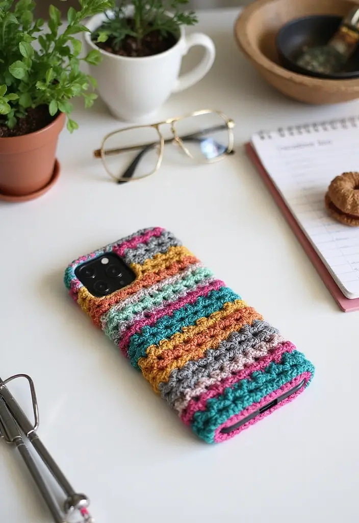 30 Fun & Easy Crochet Projects for Beginners to Start Today - 12. Easy Phone Case