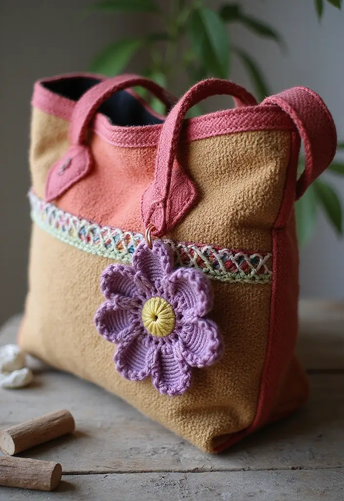 30 Fun & Easy Crochet Projects for Beginners to Start Today - 19. Rustic Bag Charm