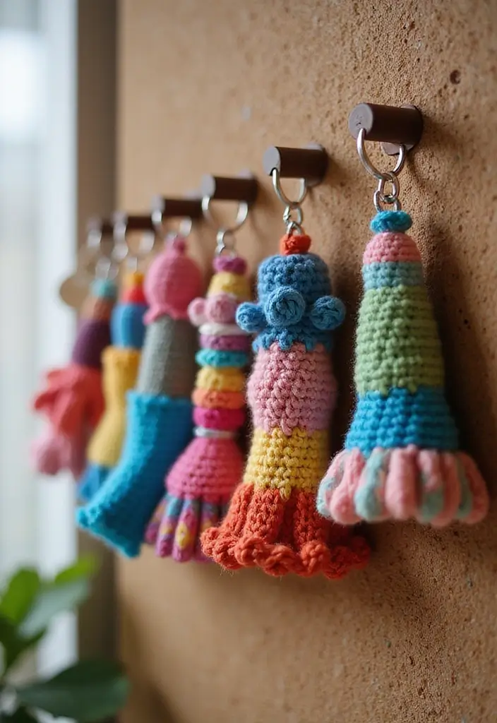 30 Fun & Easy Crochet Projects for Beginners to Start Today - 7. Adorable Keychain