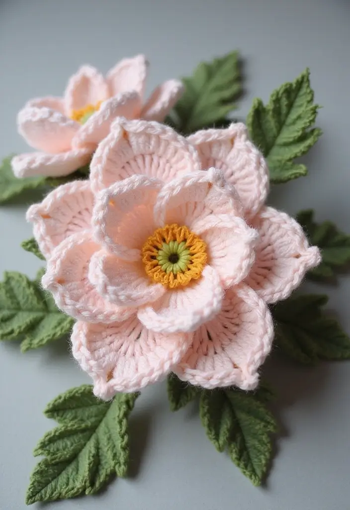 30 Gorgeous Floral Tutorials: How to Crochet a Flower Step-by-Step Photos - 26. Elegant Gardenia Flower