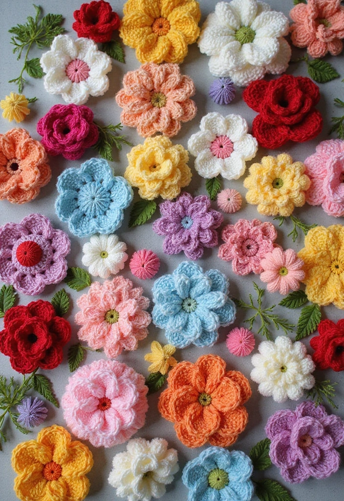 30 Gorgeous Floral Tutorials: How to Crochet a Flower Step-by-Step Photos - Conclusion