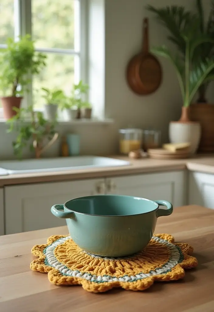 30 Kitchen-Ready Crochet Pot Holders Free Pattern with Modern and Vintage Styles - 18. Eco-Friendly Crochet Pot Holder