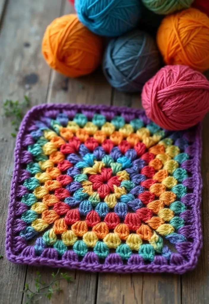 30 Must-Try Crochet Patterns for Beginners: Eco-Friendly Edition - 1. Simple Granny Square