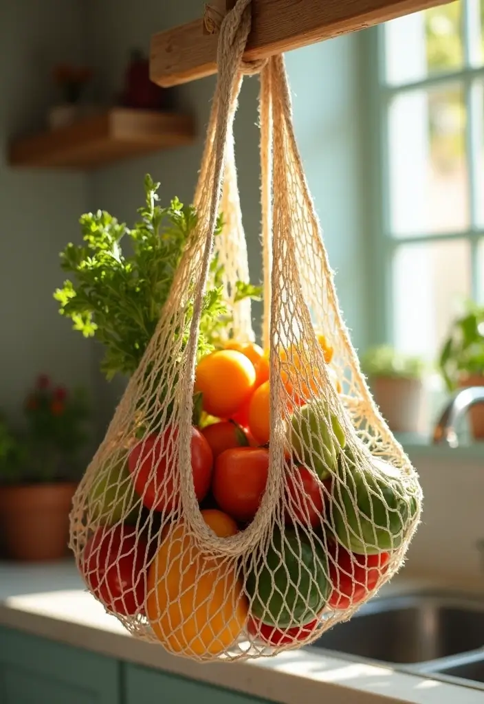 30 Must-Try Crochet Patterns for Beginners: Eco-Friendly Edition - 2. Mesh Market Bag