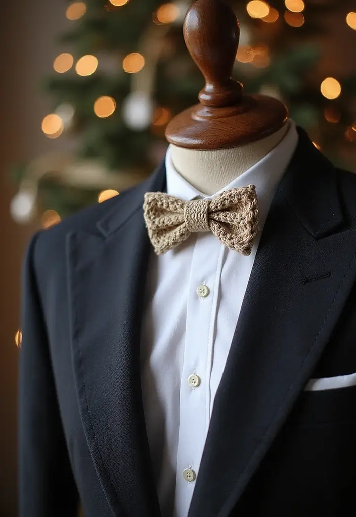 30 Must-Try Crochet Patterns for Beginners: Eco-Friendly Edition - 22. Simple Bow Tie