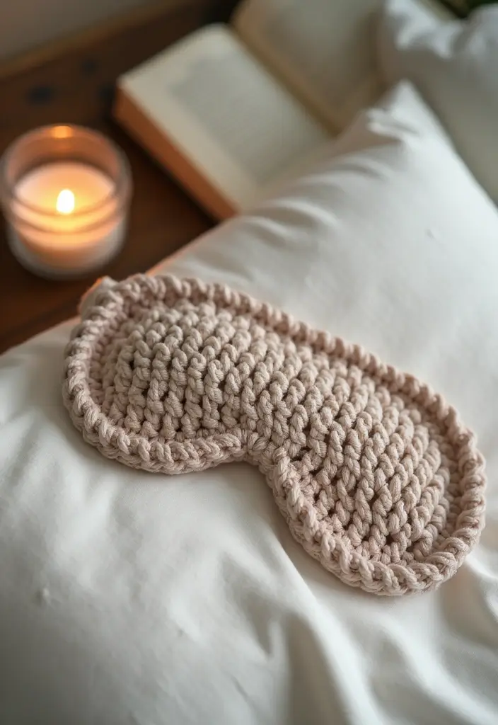 30 Must-Try Crochet Patterns for Beginners: Eco-Friendly Edition - 25. Sleep Mask