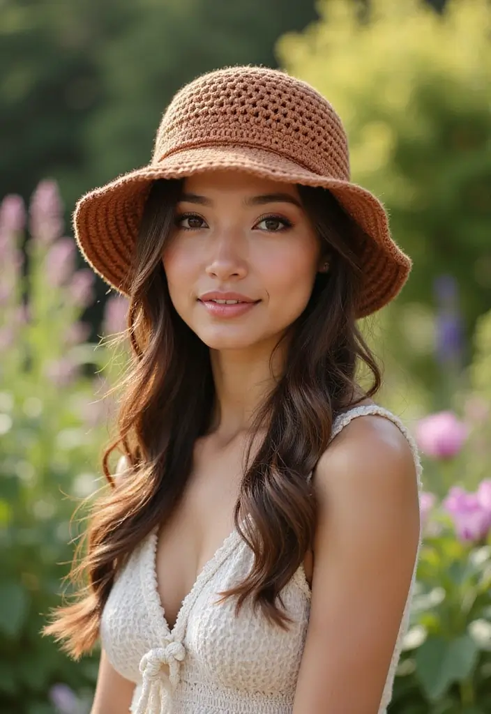 30 Trendy Crochet Bucket Hat Free Patterns You’ll Want to Make and Wear - 1. Classic Solid Color Bucket Hat