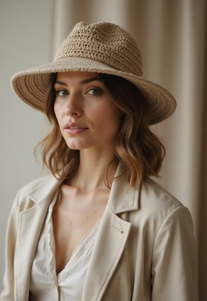 30 Trendy Crochet Bucket Hat Free Patterns You’ll Want to Make and Wear - 13. Textured Ribbed Bucket Hat