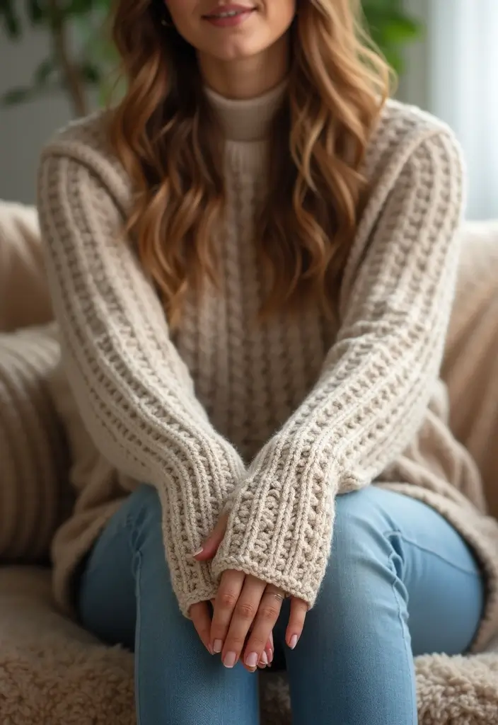 30 Warm & Stylish Crochet Fingerless Gloves Free Pattern - 10. Super Simple Single Crochet