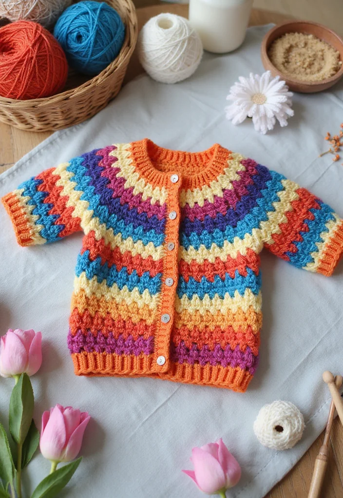 Baby Crochet Patterns Free: Ultimate Guide for Tiny Treasures with 22 Fun Creations - 11. Handmade Baby Sweater