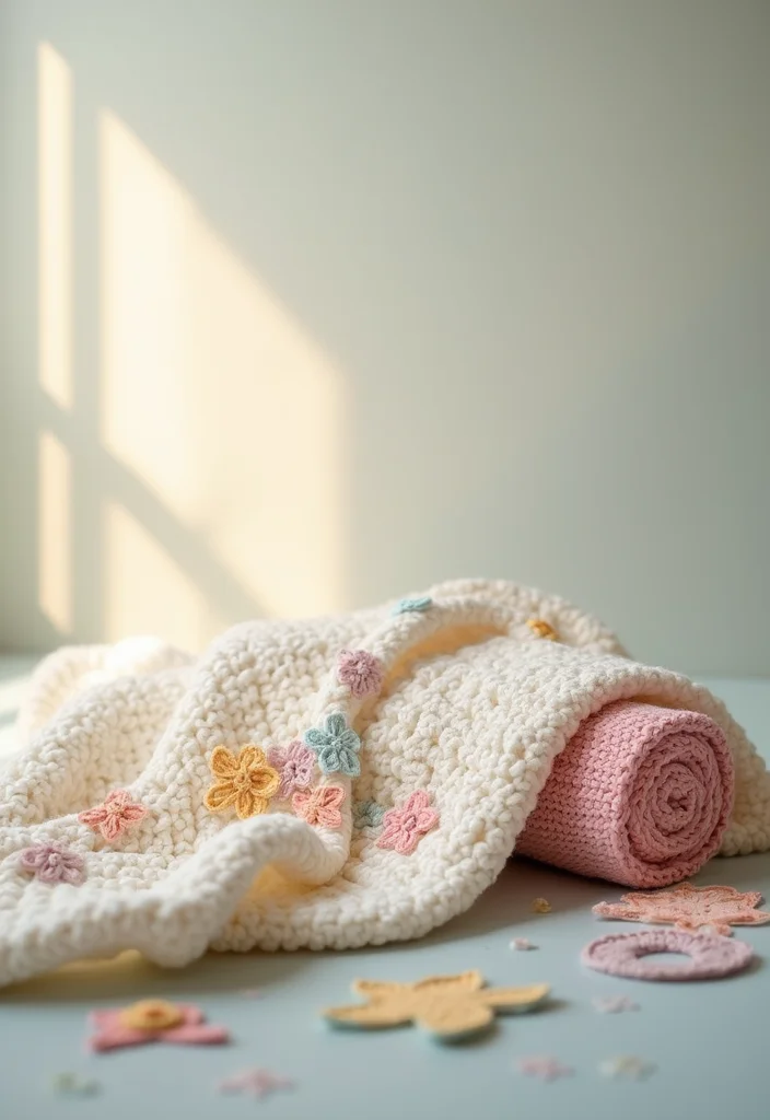 Baby Crochet Patterns Free: Ultimate Guide for Tiny Treasures with 22 Fun Creations - 13. Sweet Baby Blanket with Appliqués