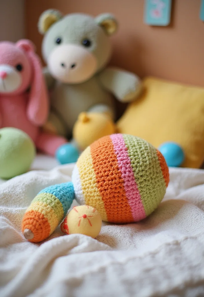 Baby Crochet Patterns Free: Ultimate Guide for Tiny Treasures with 22 Fun Creations - 5. Fun Baby Rattle