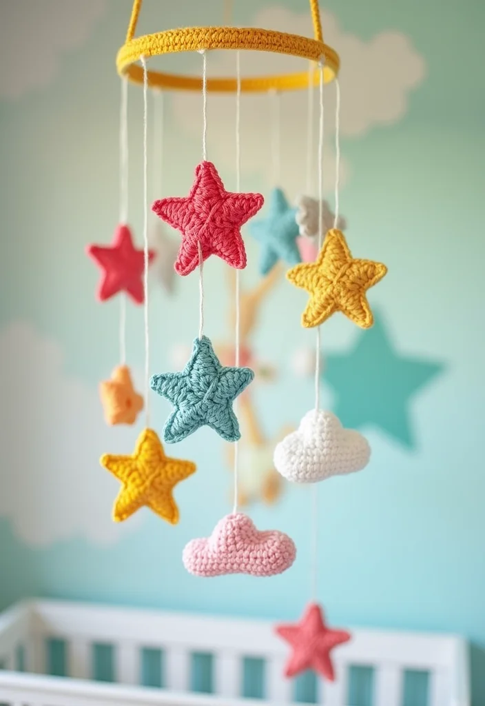 Baby Crochet Patterns Free: Ultimate Guide for Tiny Treasures with 22 Fun Creations - 7. Cheerful Crochet Mobile