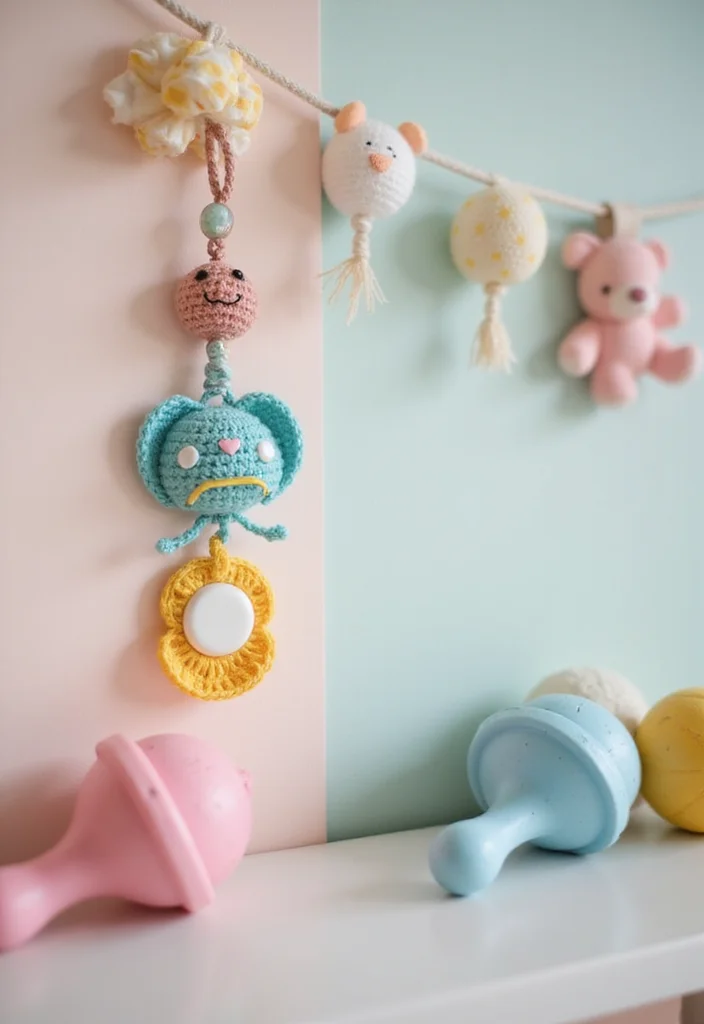 Baby Crochet Patterns Free: Ultimate Guide for Tiny Treasures with 22 Fun Creations - 8. Cute Crochet Pacifier Clip