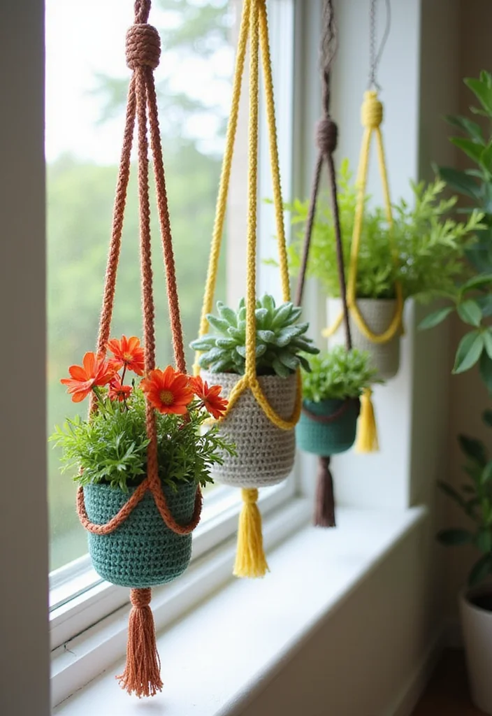 C2C Crochet Pattern Free: Ultimate Guide for Corner-to-Corner Projects with 22 Creative Examples - 12. C2C Plant Hangers