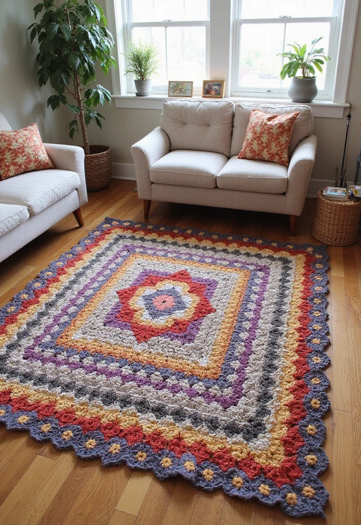 C2C Crochet Pattern Free: Ultimate Guide for Corner-to-Corner Projects with 22 Creative Examples - 13. C2C Rug