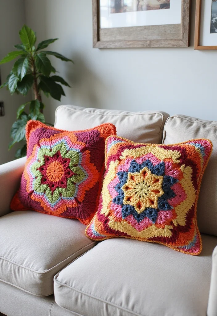 C2C Crochet Pattern Free: Ultimate Guide for Corner-to-Corner Projects with 22 Creative Examples - 2. Decorative C2C Pillow Covers