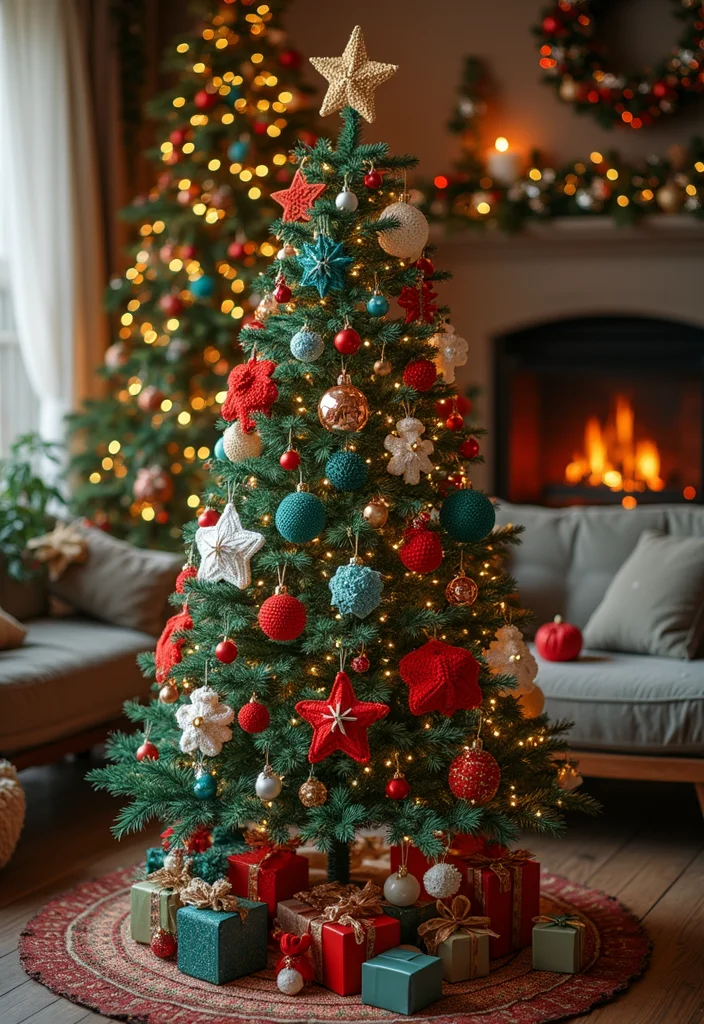 Christmas Crochet Patterns Free: Festive Guide for Handmade Decor with 22 Inspiring Creations - 10. Crochet Christmas Tree Ornaments