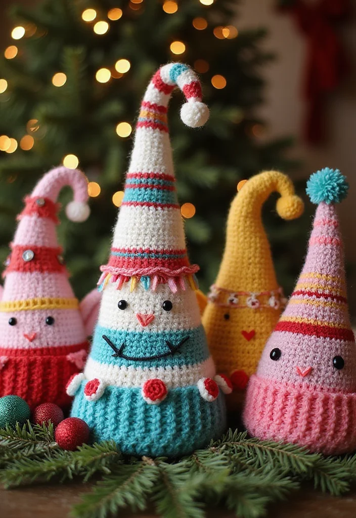 Christmas Crochet Patterns Free: Festive Guide for Handmade Decor with 22 Inspiring Creations - 15. Crochet Elf Hats