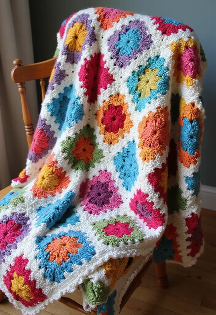 Crochet Afghan Patterns Free: Ultimate Guide for Cozy and Colorful Afghans with 22 Delightful Ideas - 1. The Classic Granny Square Afghan