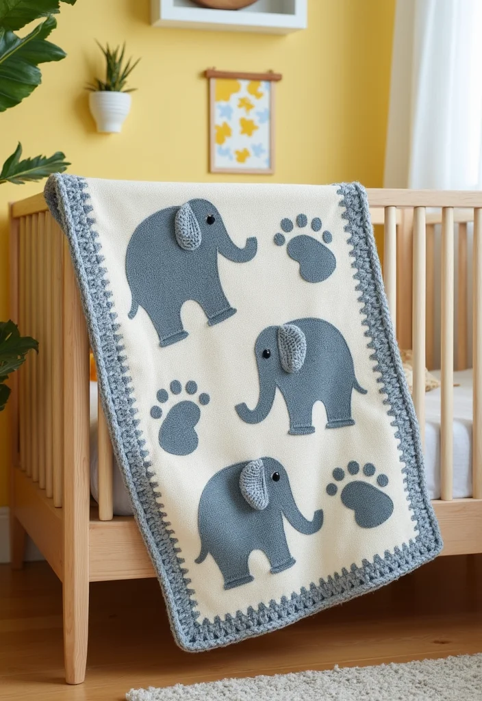 Crochet Afghan Patterns Free: Ultimate Guide for Cozy and Colorful Afghans with 22 Delightful Ideas - 10. Elephant Tracks Afghan
