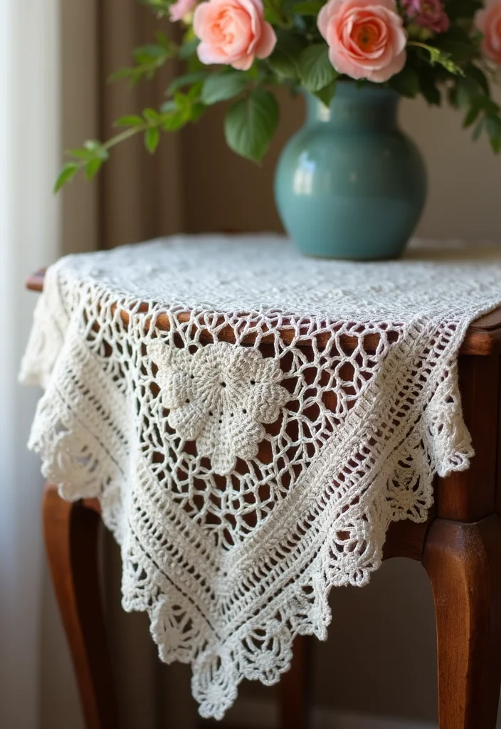 Crochet Bandana Pattern Free: Step-by-Step Guide to Trendy Bandanas with 22 Variations - 9. Lace Bandana