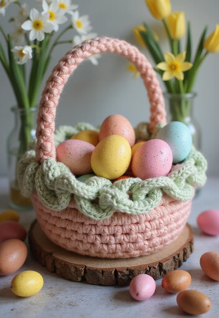 Crochet Basket Pattern Free: How to Make Practical and Stylish Baskets with 22 Visual Examples - 8. Seasonal-Themed Crochet Basket: Celebrate the Holidays