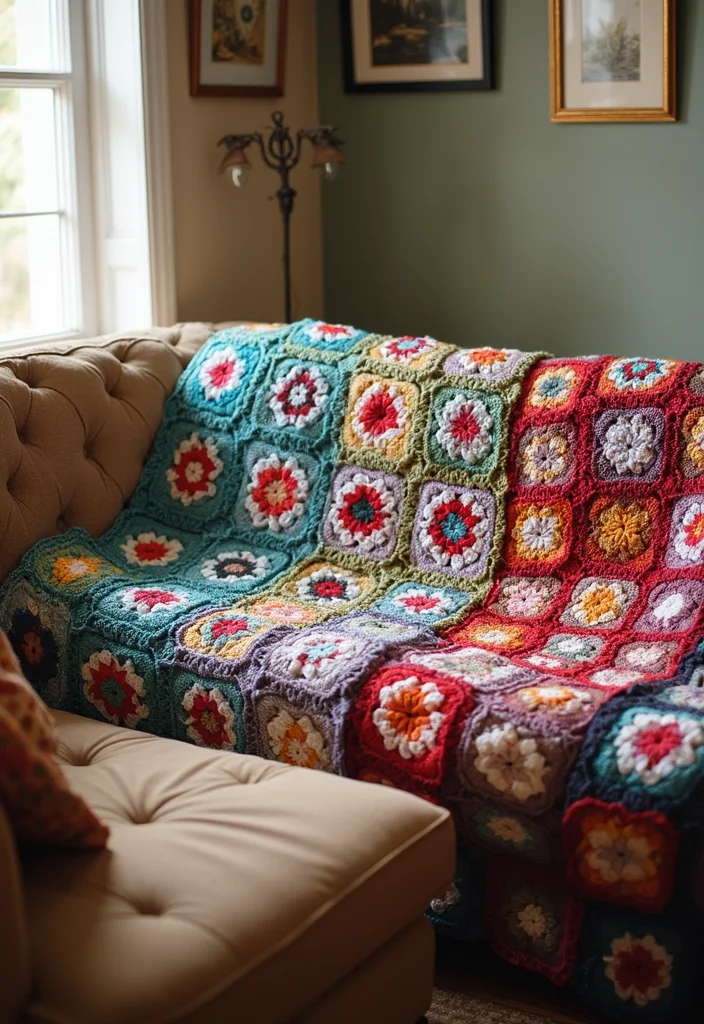 Crochet Blanket Patterns Free: Ultimate Guide for Cozy Blankets with 22 Beautiful Examples - 1. The Classic Granny Square Blanket