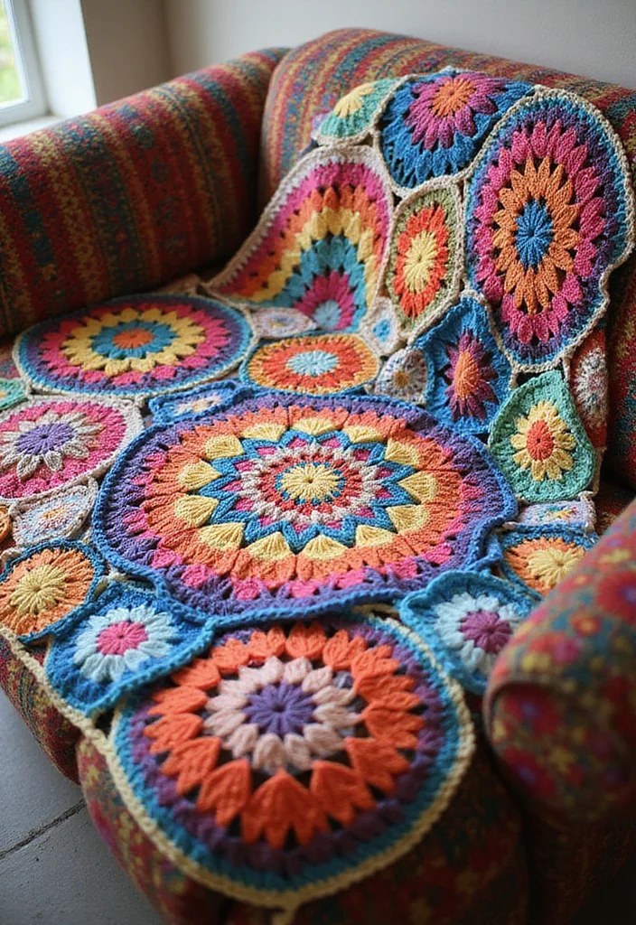 Crochet Blanket Patterns Free: Ultimate Guide for Cozy Blankets with 22 Beautiful Examples - 13. The Mosaic Crochet Blanket