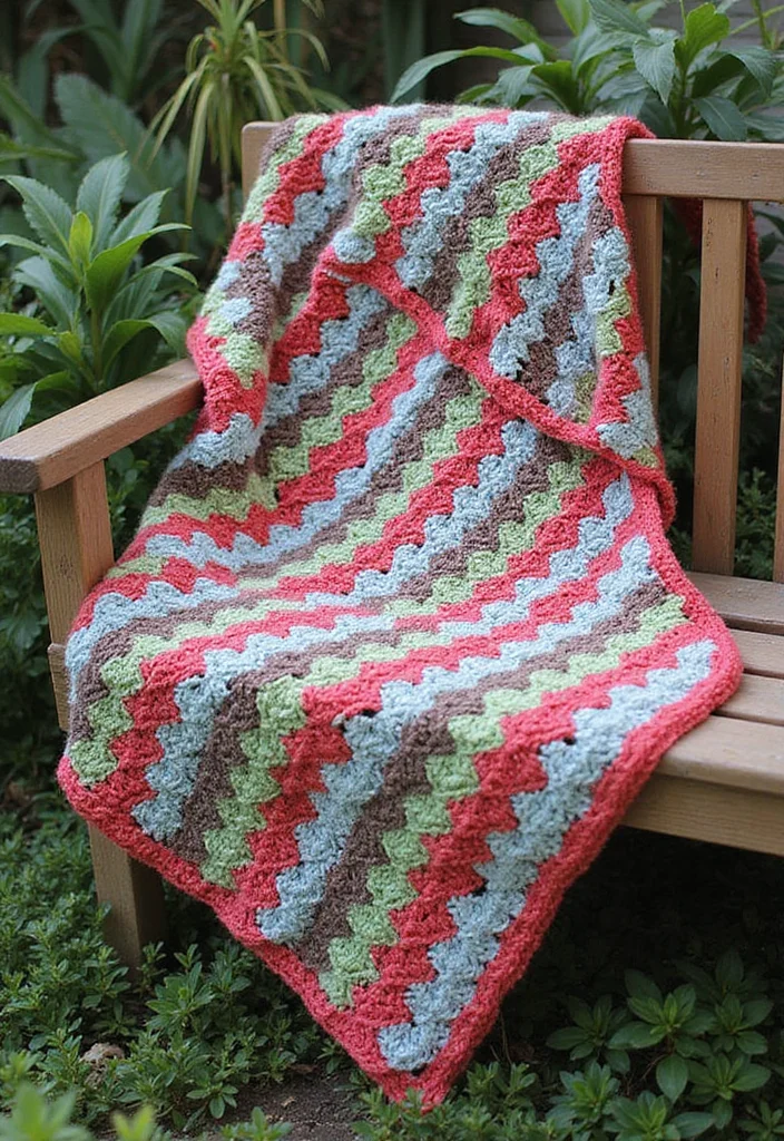 Crochet Blanket Patterns Free: Ultimate Guide for Cozy Blankets with 22 Beautiful Examples - 15. The Entrelac Blanket