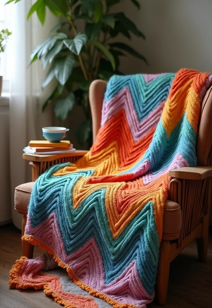 Crochet Blanket Patterns Free: Ultimate Guide for Cozy Blankets with 22 Beautiful Examples - 2. Ripple Blanket Pattern
