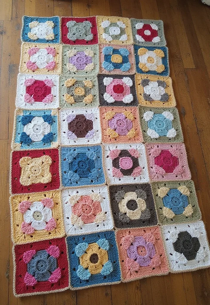 Crochet Blanket Patterns Free: Ultimate Guide for Cozy Blankets with 22 Beautiful Examples - 8. The Patchwork Blanket